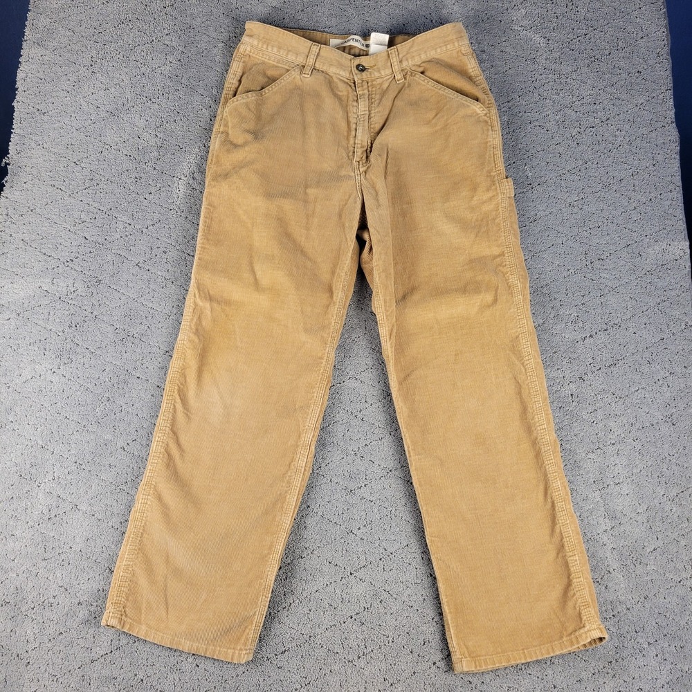 Gap Pants Mens 32x30 Brown Corduroy Carpenter‎ Relaxed Straight Leg Mid Rise